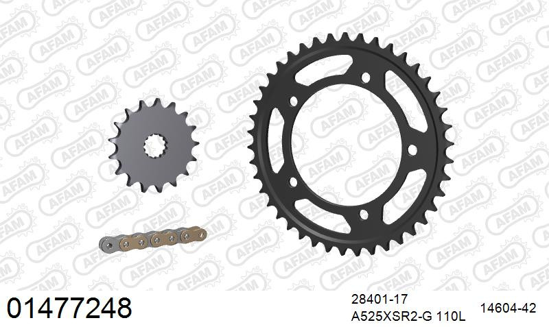 Zestaw napędowy AFAM do SUZUKI GSX-R 750 Y,K1,K2,K3