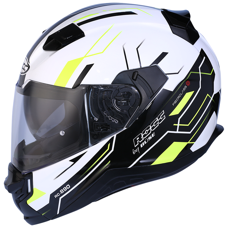 Kask motocyklowy ROCC 891 żółty