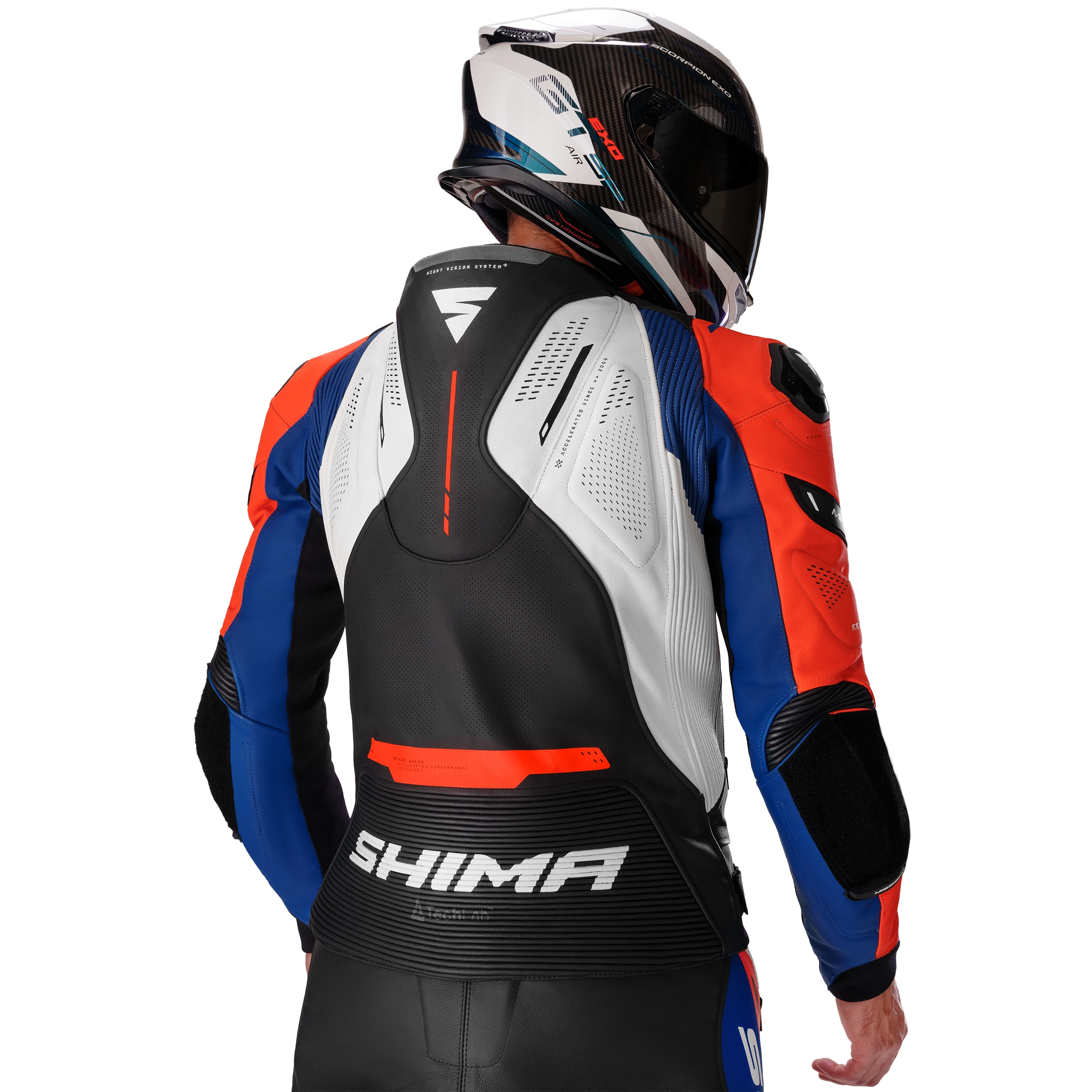 SHIMA MISSION ST MEN JKT G2 BLU/WHT/RD