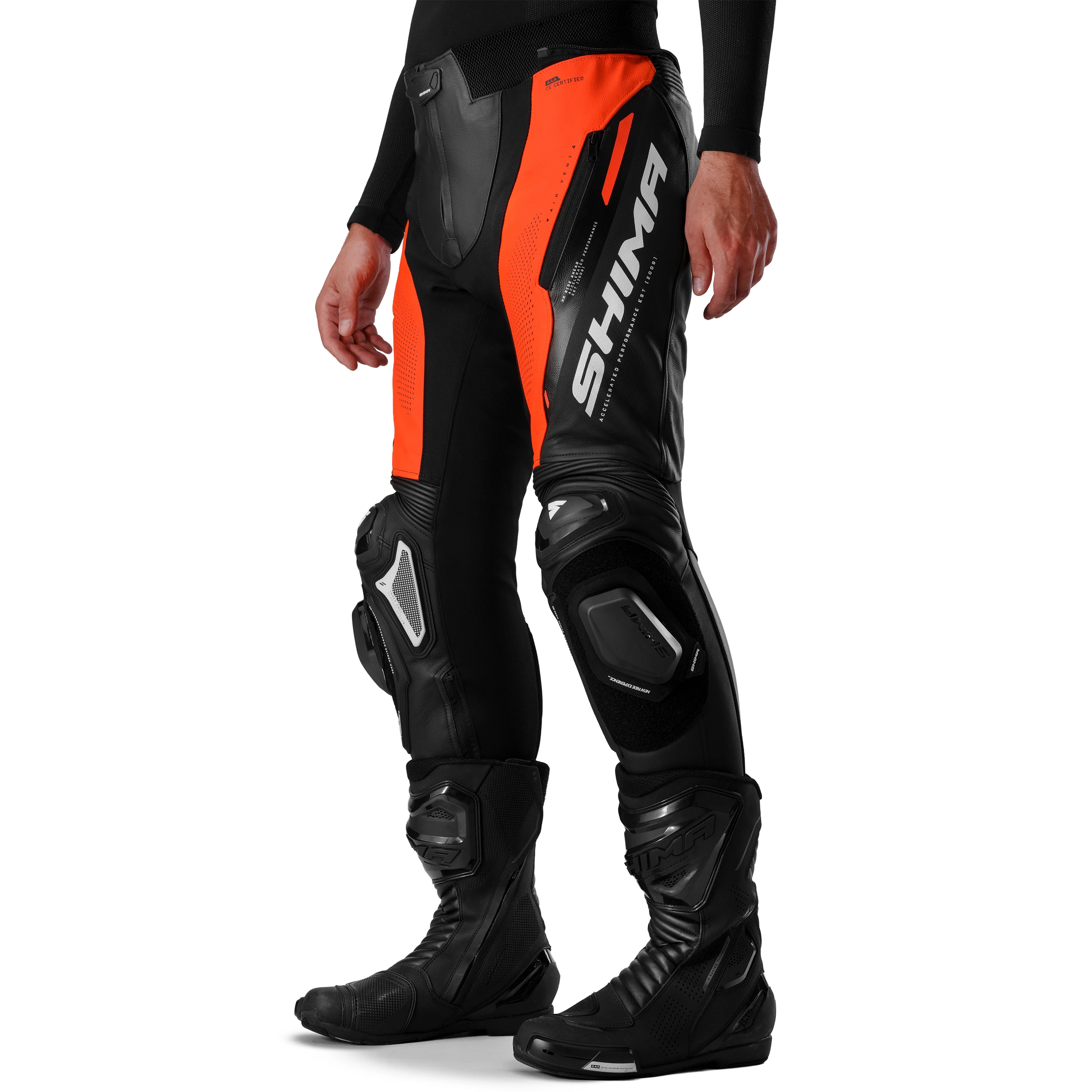 SHIMA MISSION ST MEN PNT RED FLUO
