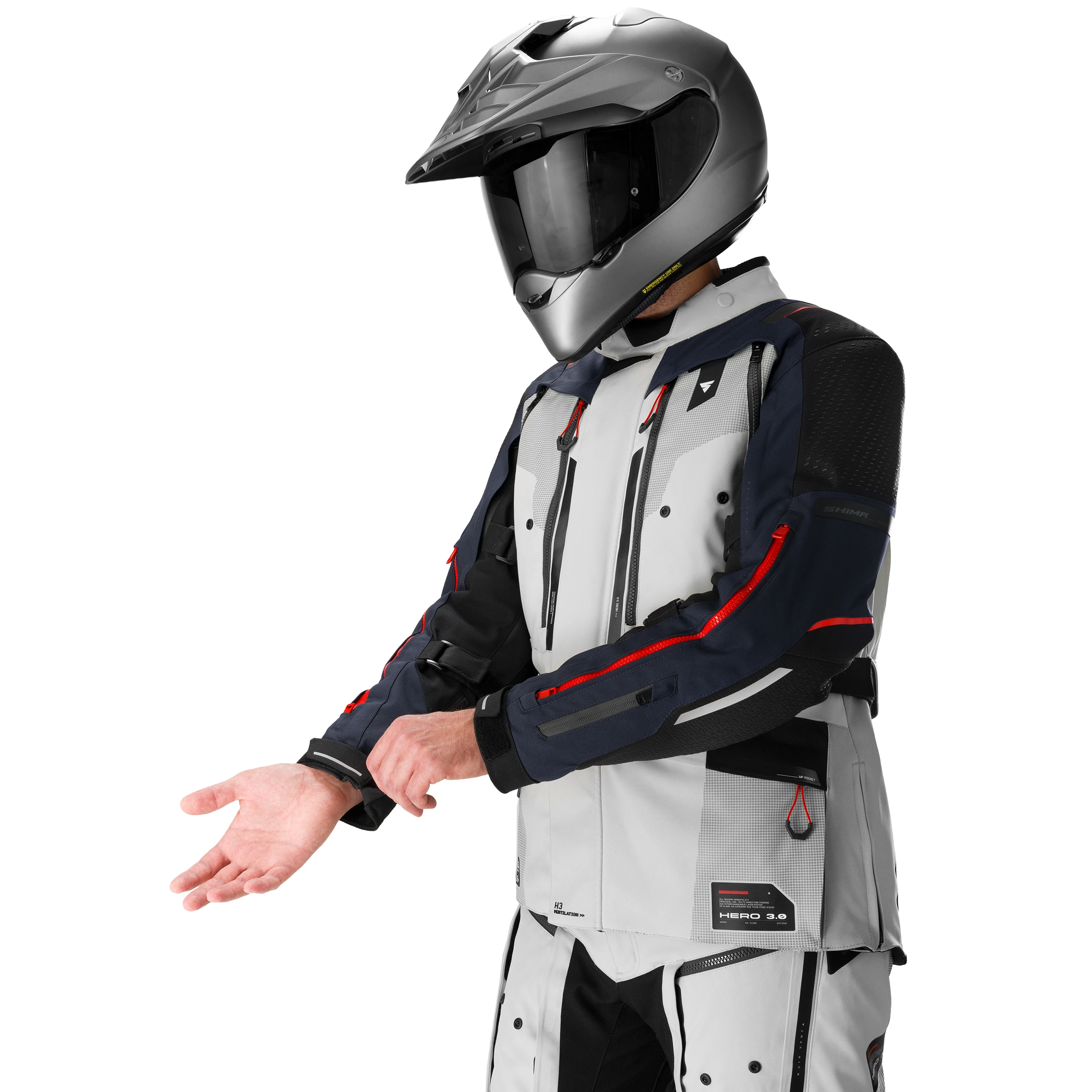 SHIMA HERO 3.0 MEN JKT G2 GREY/BLUE
