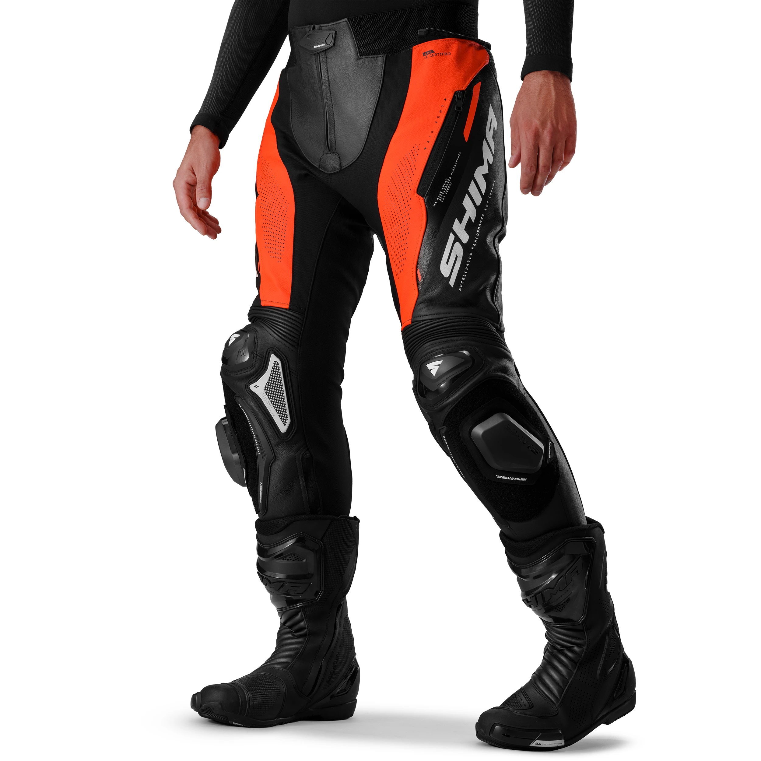SHIMA MISSION ST MEN PNT RED FLUO