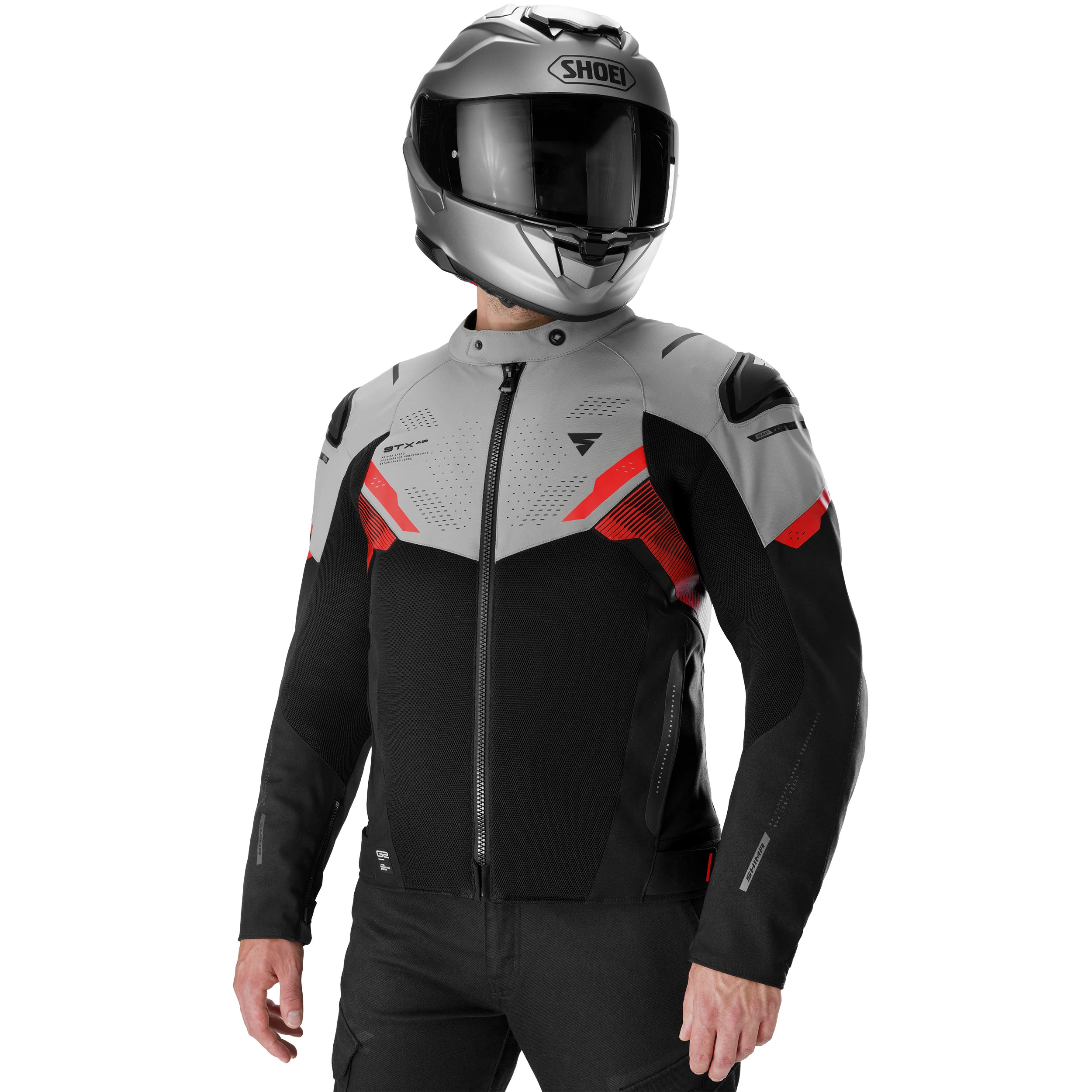 SHIMA STX MEN AIR JKT G2 GRY/RD