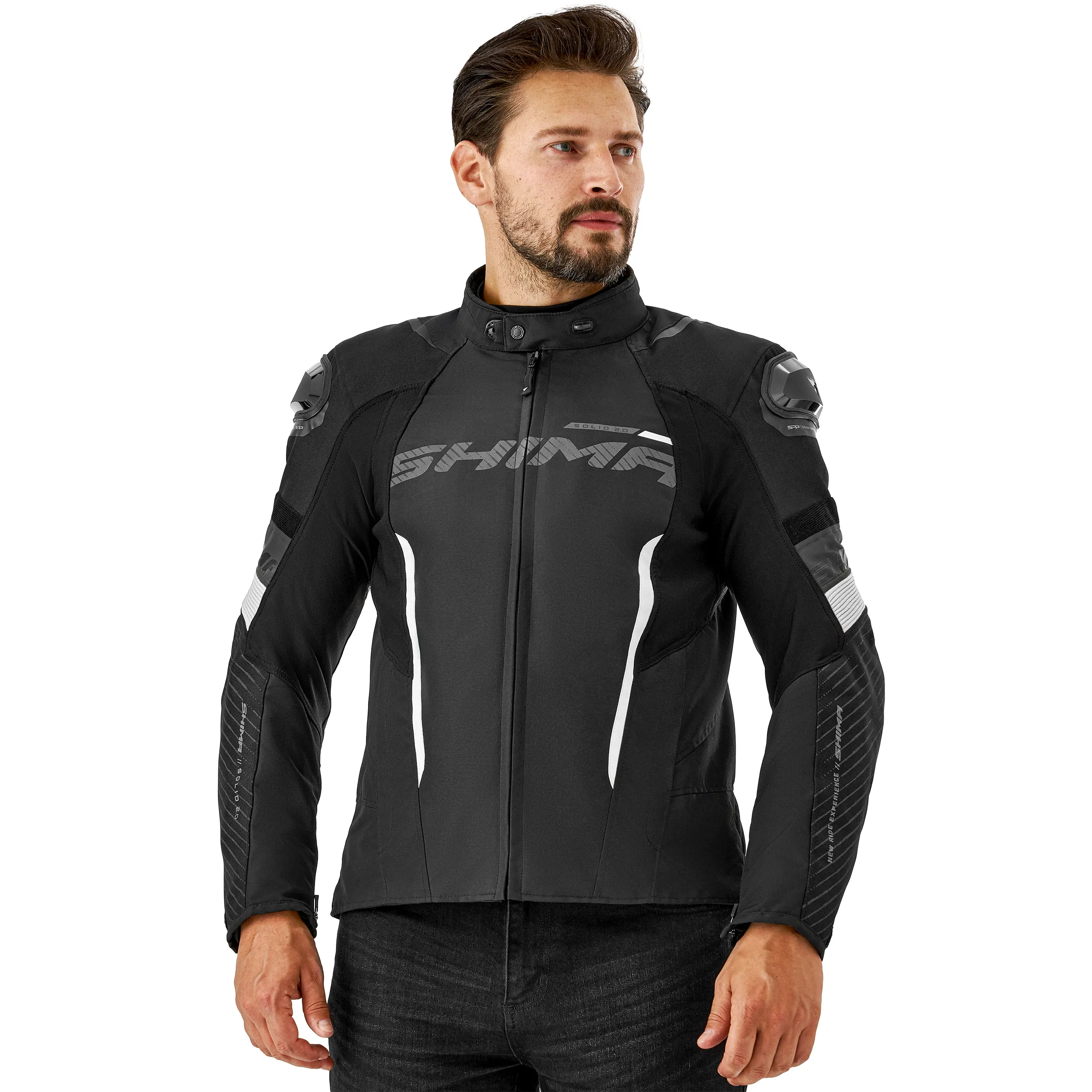 SHIMA SOLID 2.0 MEN JKT BLK/WHT