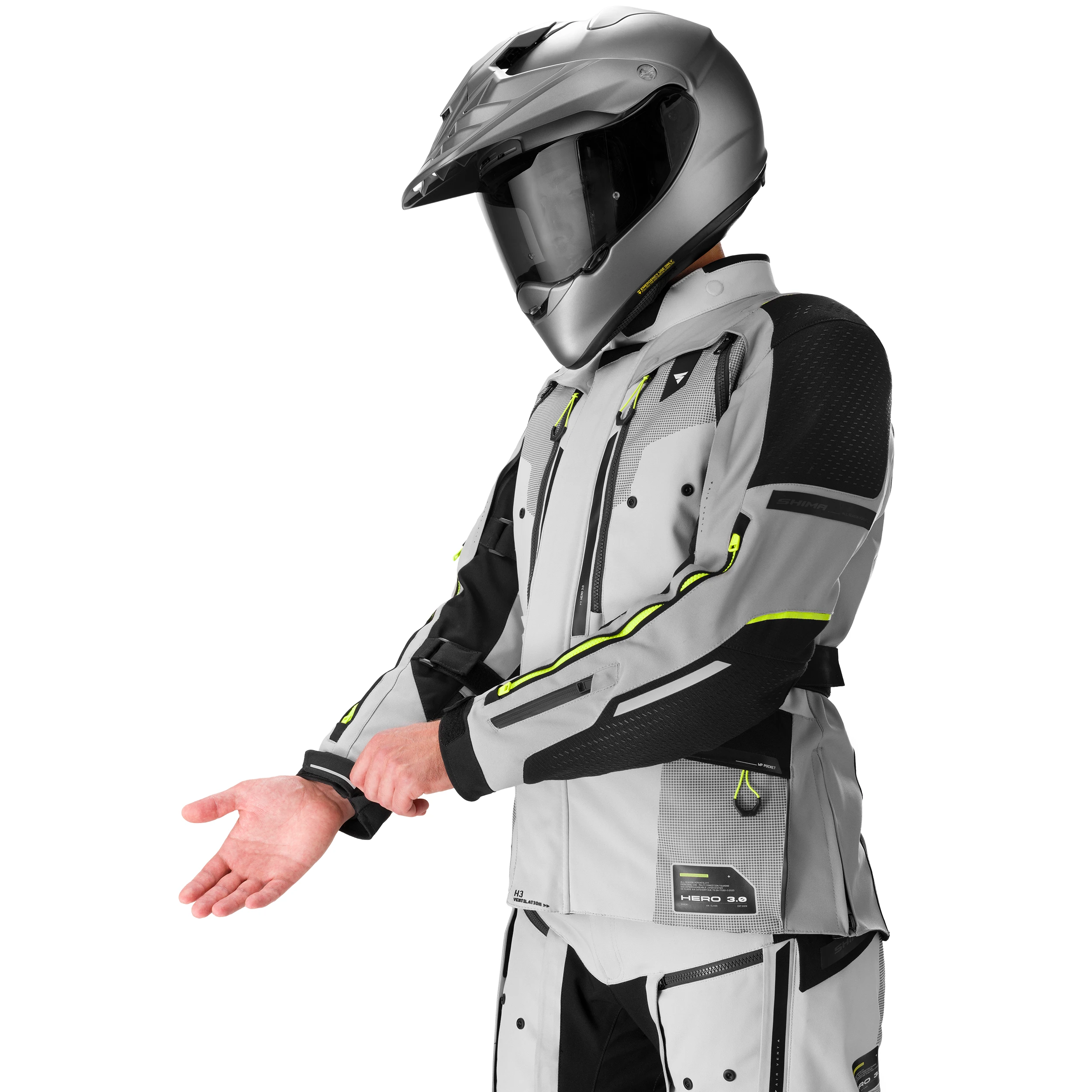 SHIMA HERO 3.0 MEN JKT G2 GREY/FLUO