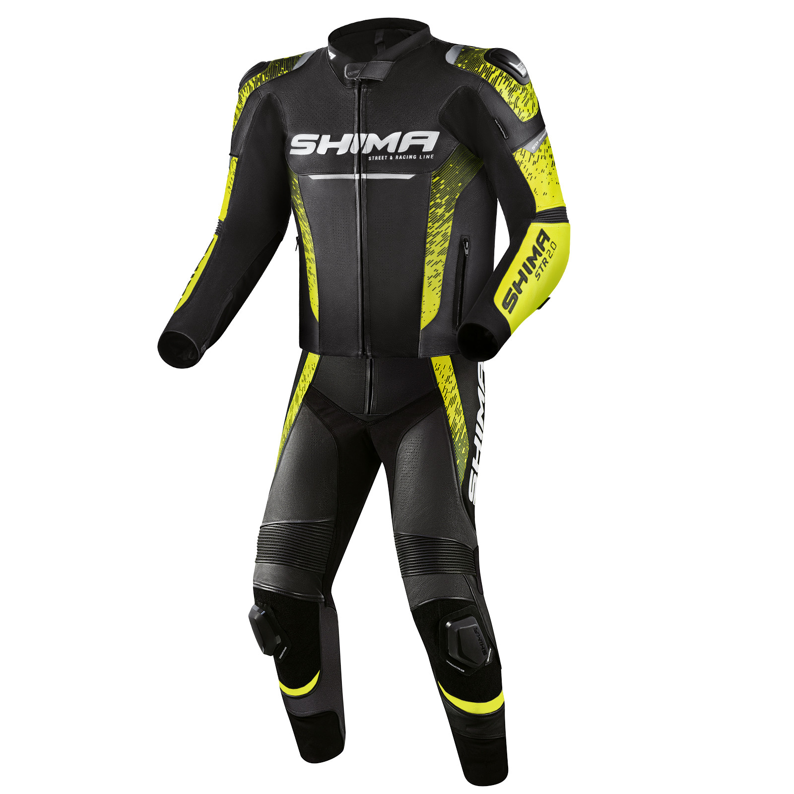 SHIMA STR 2.0 JKT BLK FLUO