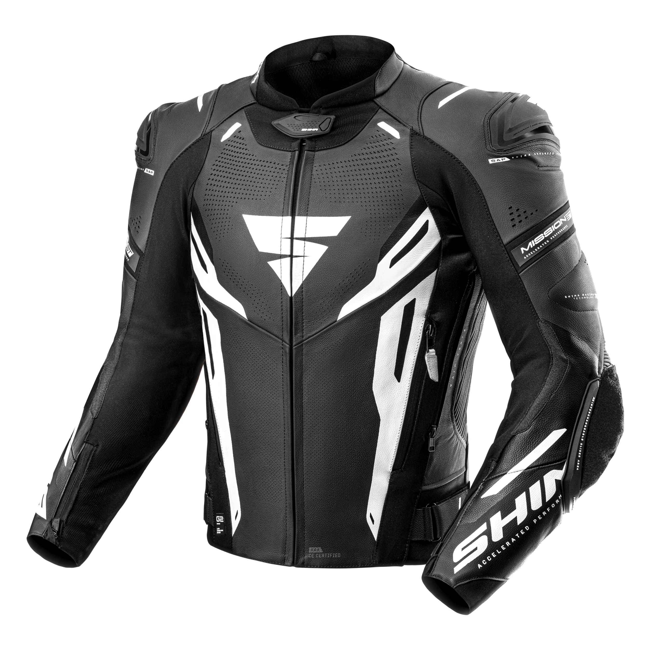 SHIMA MISSION ST MEN JKT G2 BLK/WHT