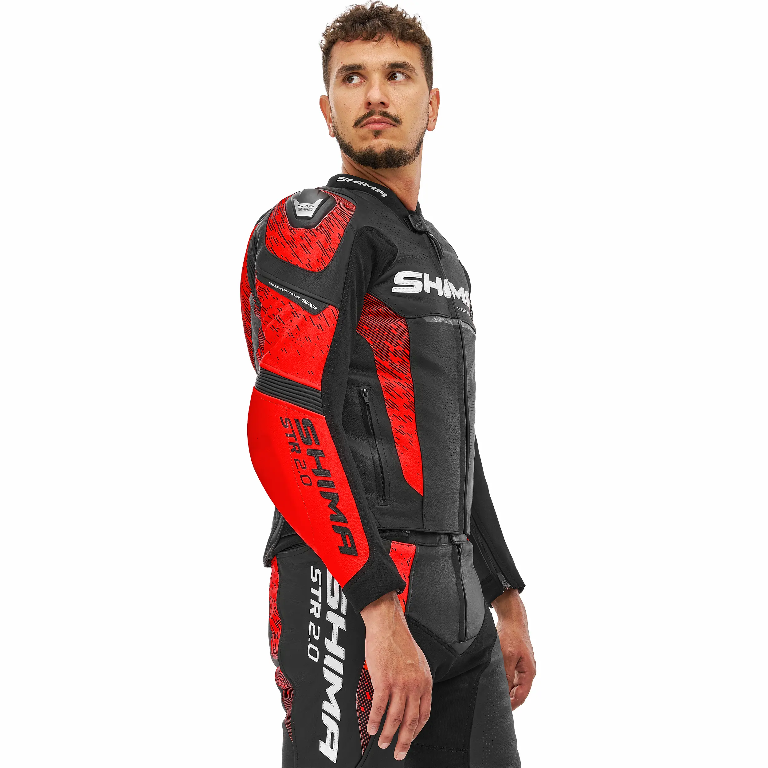 SHIMA STR 2.0 JKT BRIGHT RED