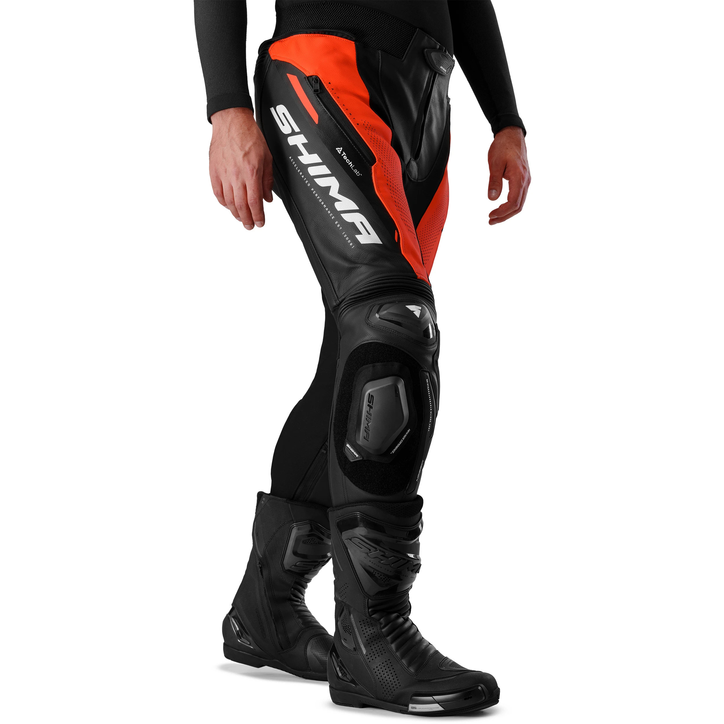 SHIMA MISSION ST MEN PNT RED FLUO