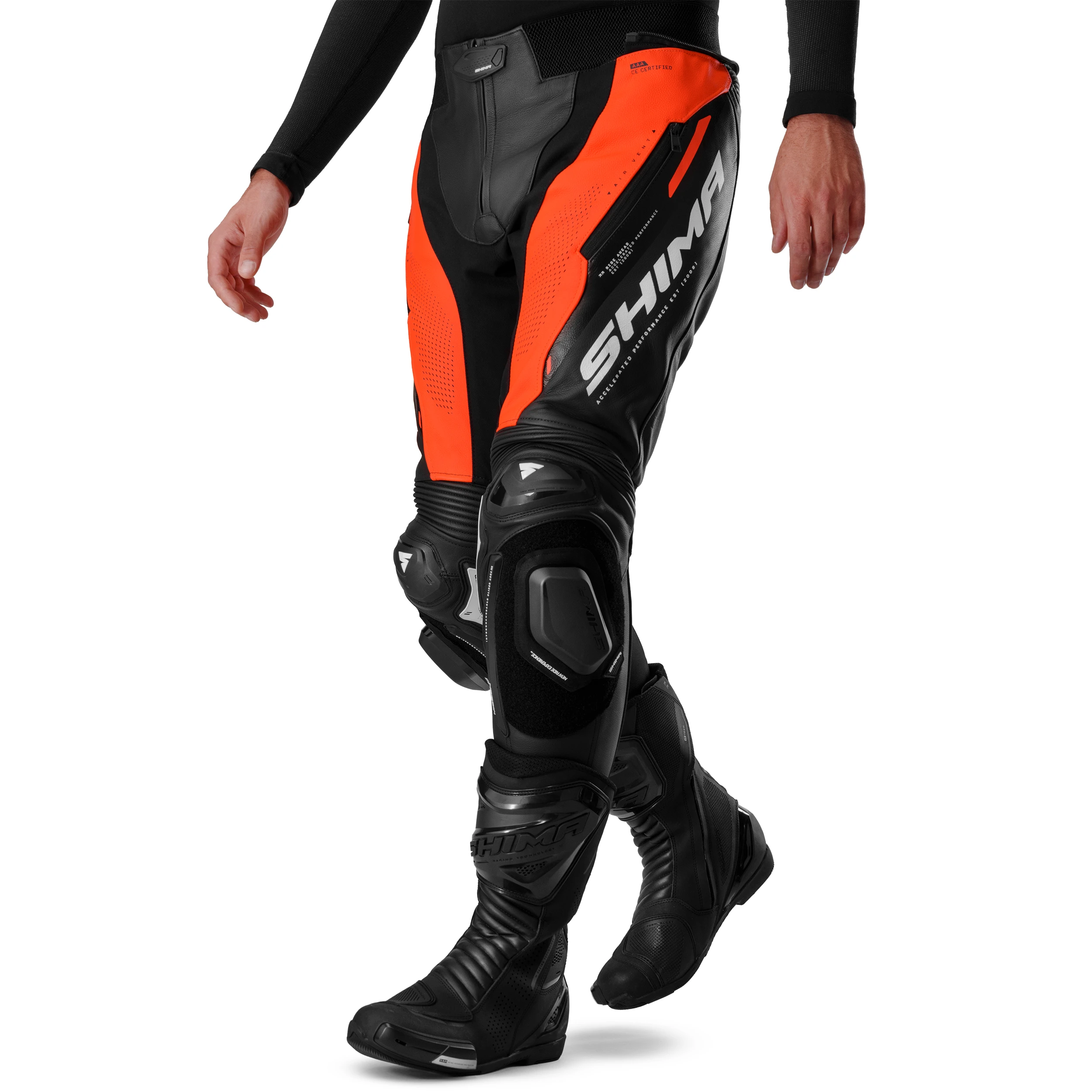 SHIMA MISSION ST MEN PNT RED FLUO