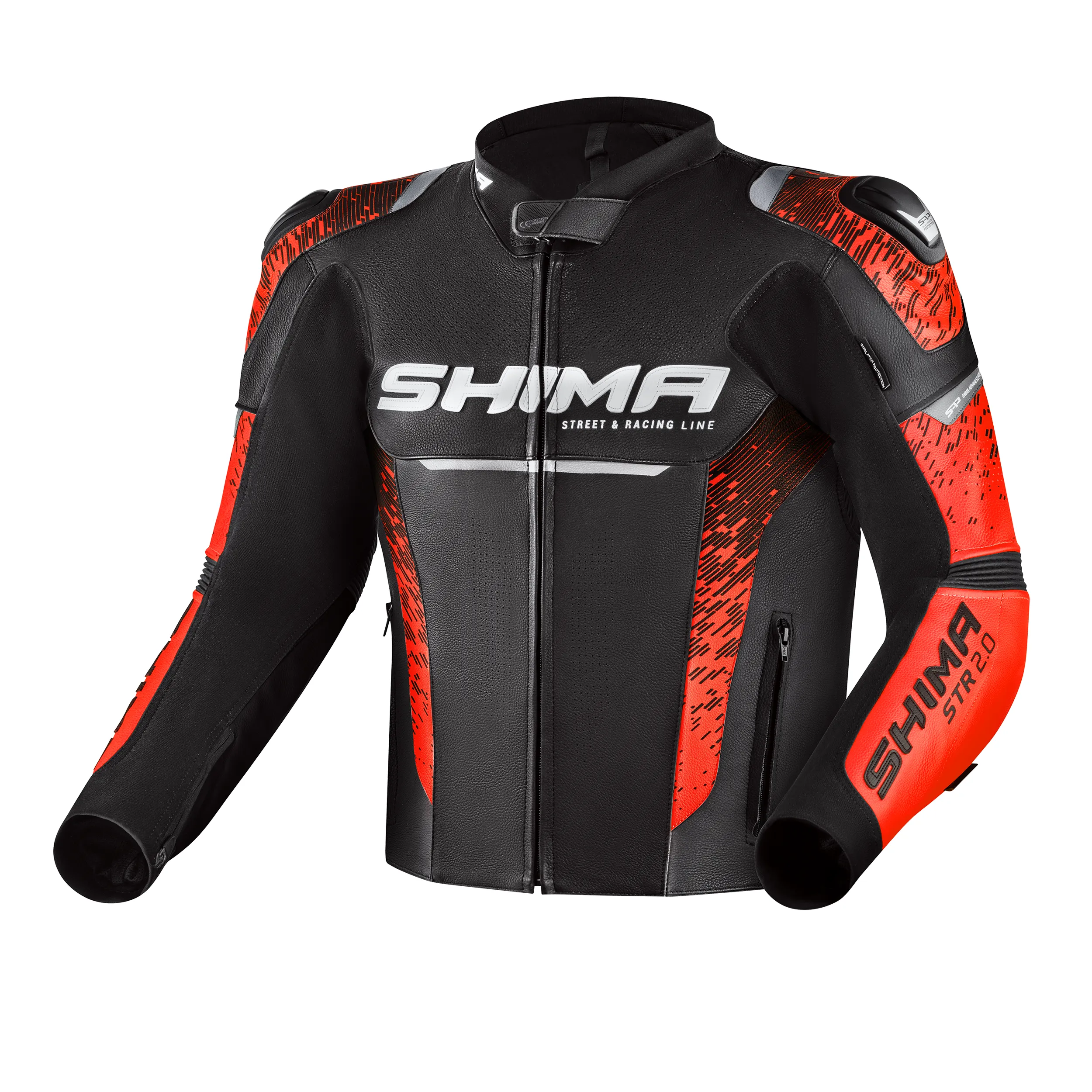 SHIMA STR 2.0 JKT BRIGHT RED