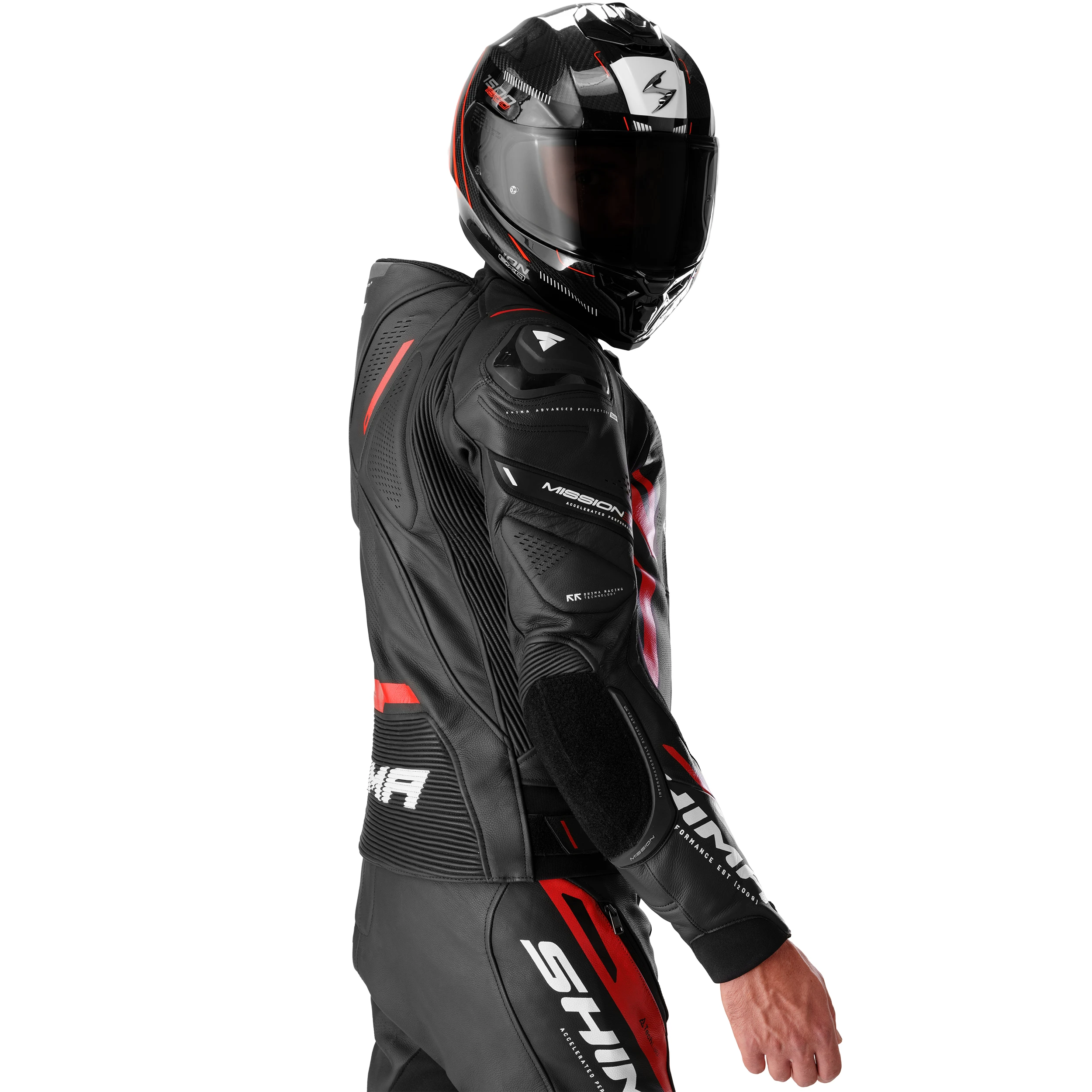 SHIMA MISSION ST MEN JKT G2 BLK/RED
