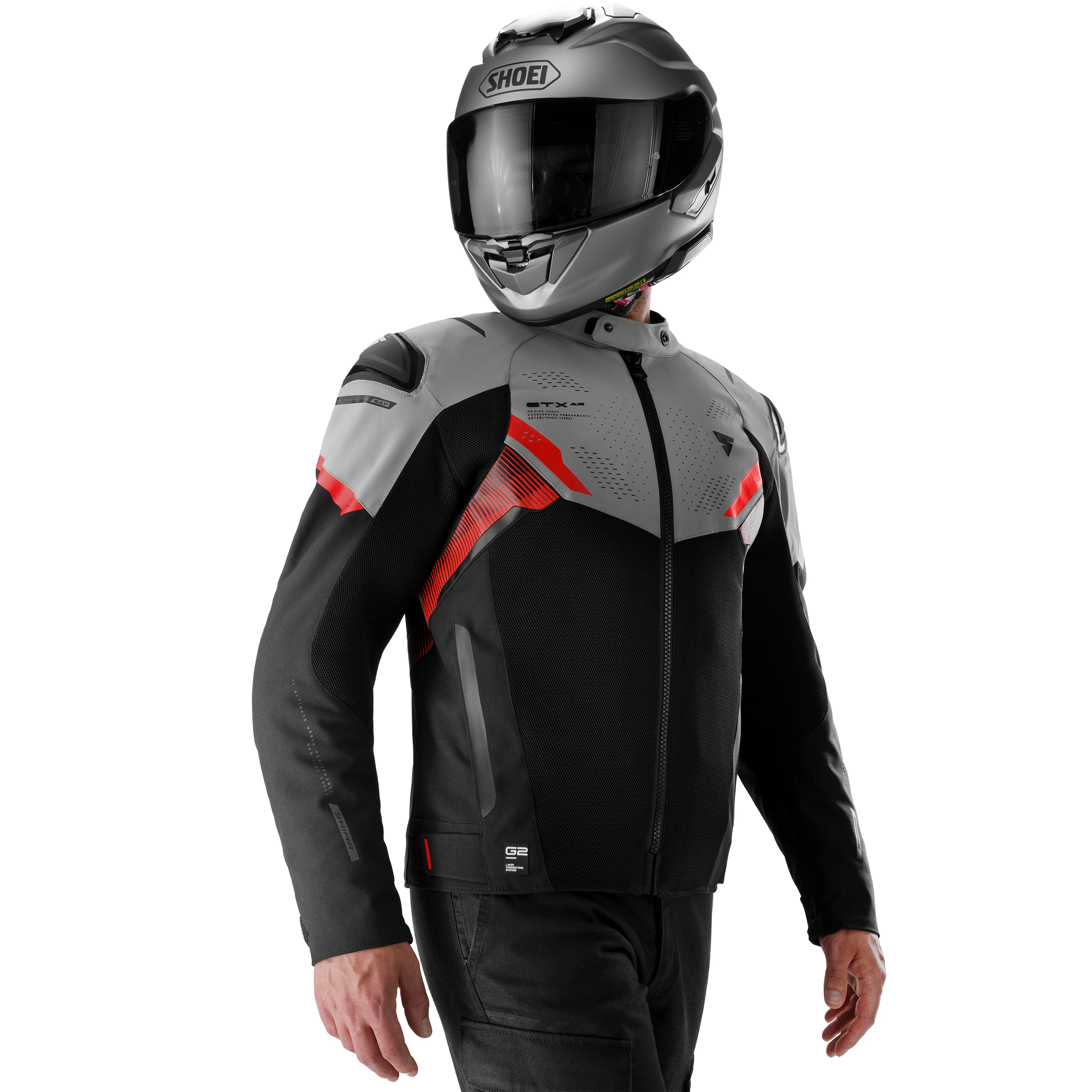 SHIMA STX MEN AIR JKT G2 GRY/RD