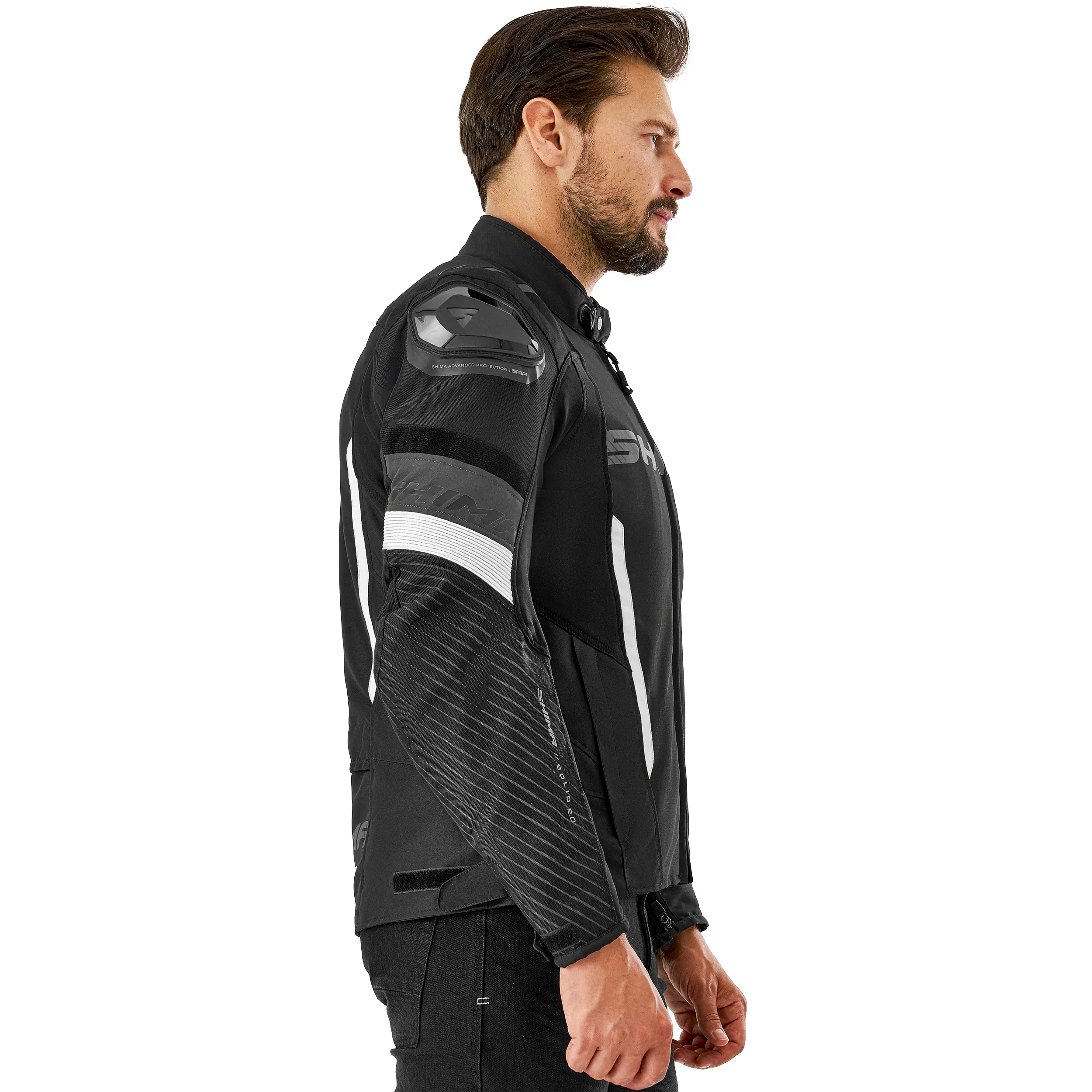 SHIMA SOLID 2.0 MEN JKT BLK/WHT