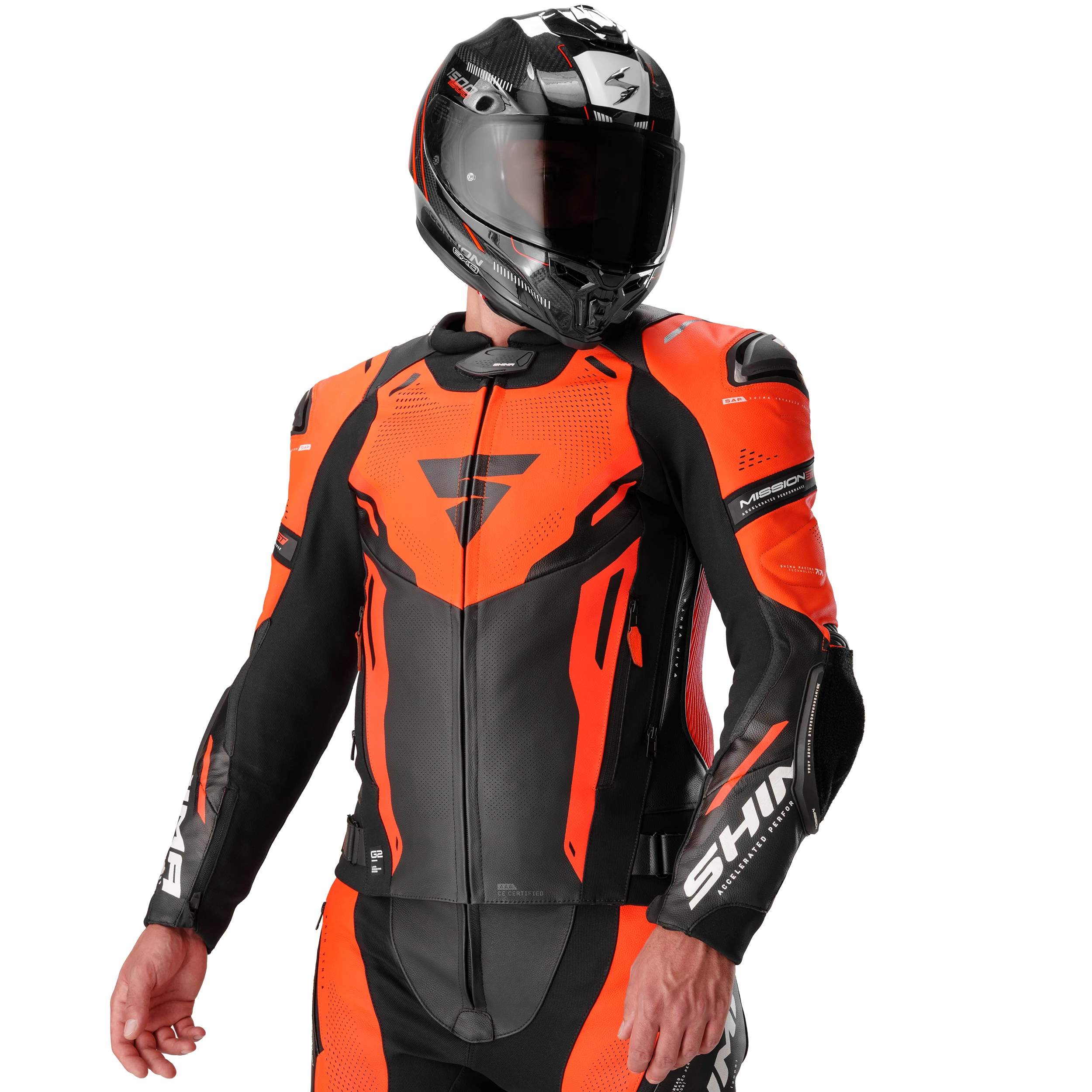 SHIMA MISSION ST MEN JKT G2 RED FLUO