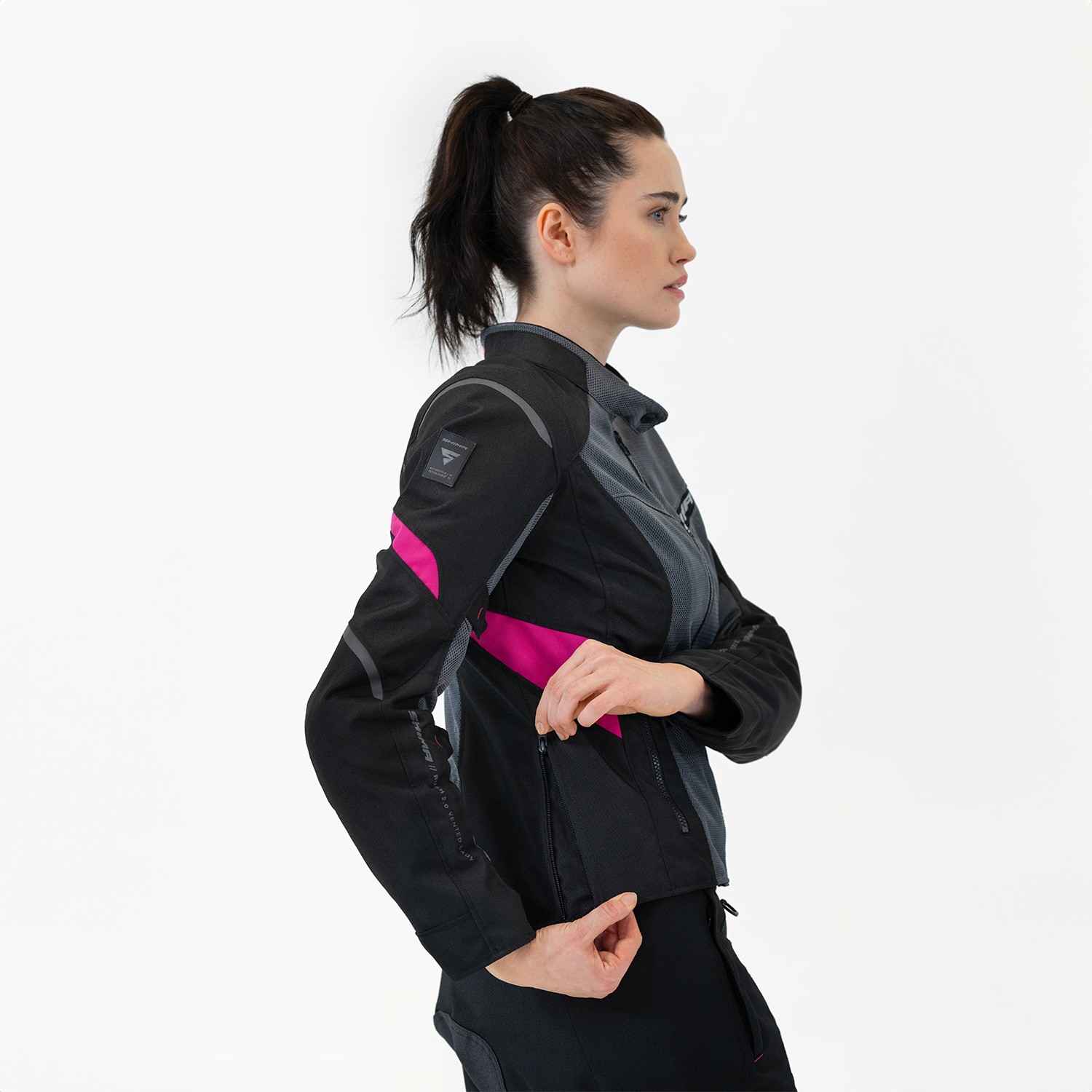 SHIMA RUSH 2.0 LADY VENT JKT BLK
