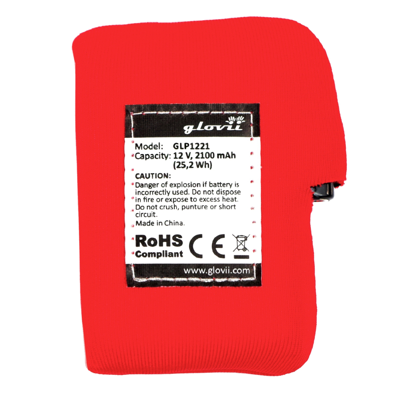 Akumulator Li-Poly 2100 mAh do ogrzewanych rękawic motocyklowych GDB, 12 V