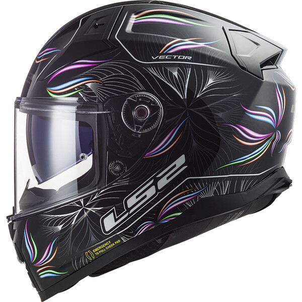 KASK LS2 FF811 VECTOR II TROPICAL BLACK WH.-06
