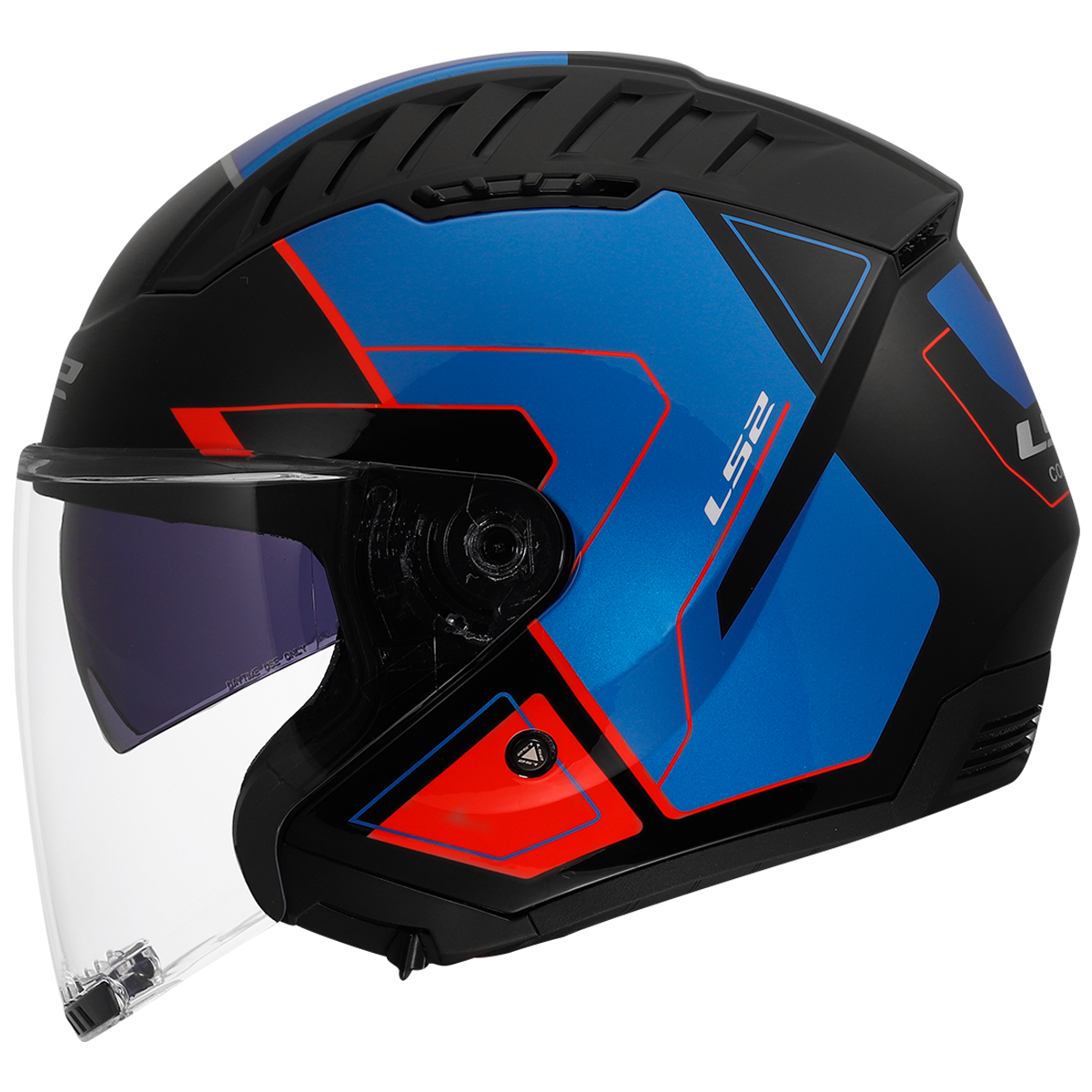 KASK LS2 OF600 COPTER II TANGO BLACK BLUE RED S