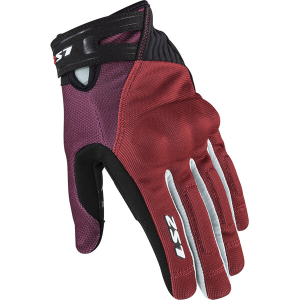 RĘKAWICE LS2 DART 2 LADY BLACK RED GREY S