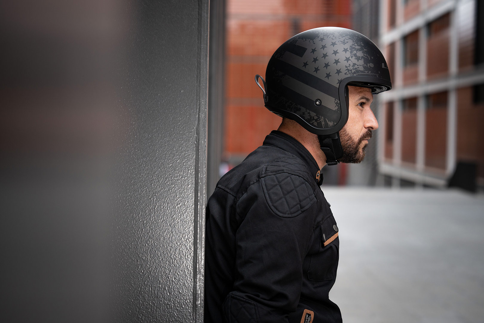 KASK LS2 OF599 SPITFIRE II WILLY BLACK GREY