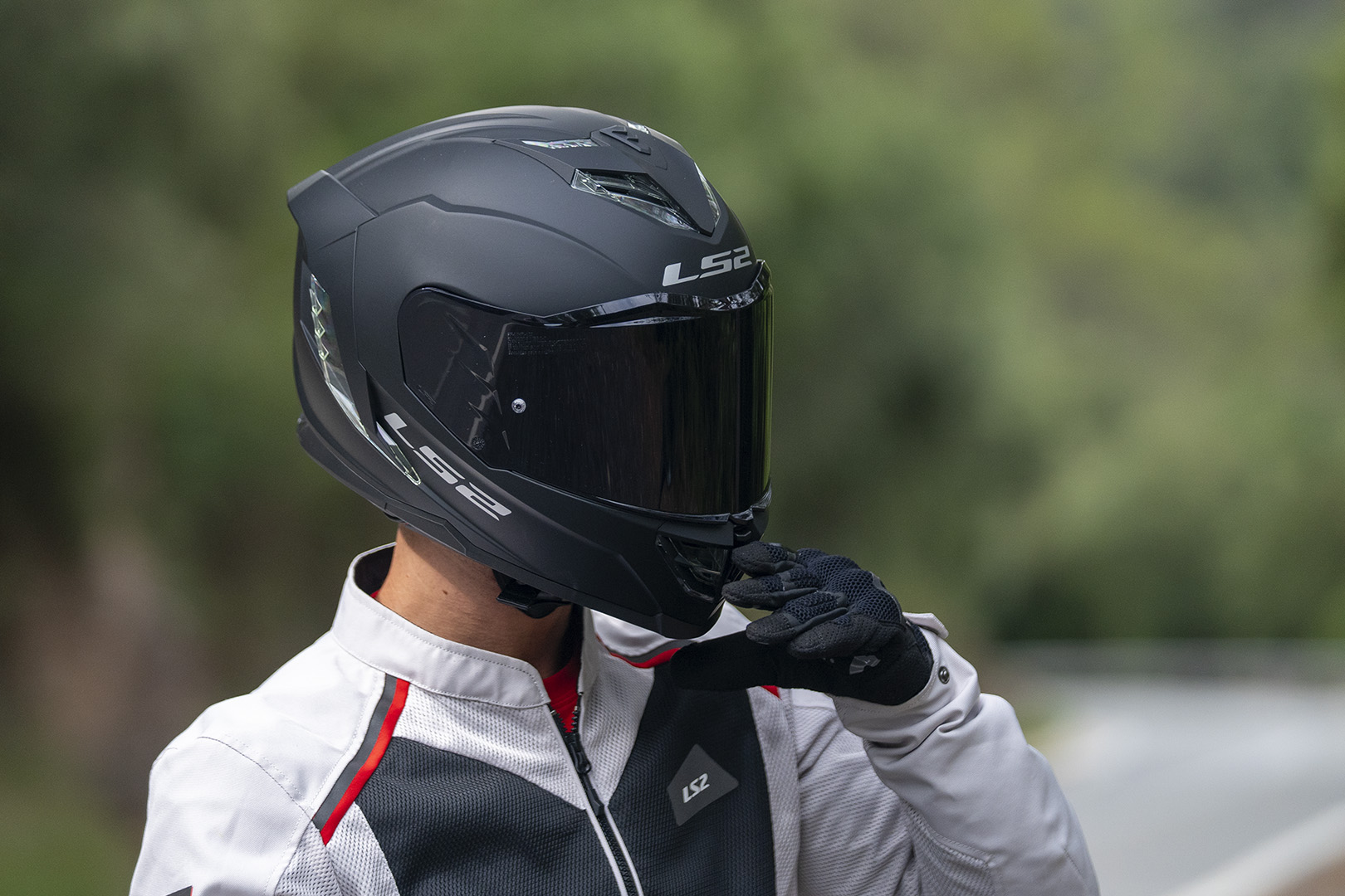 KASK LS2 FF818 STORM III SOLID NARDO GREY