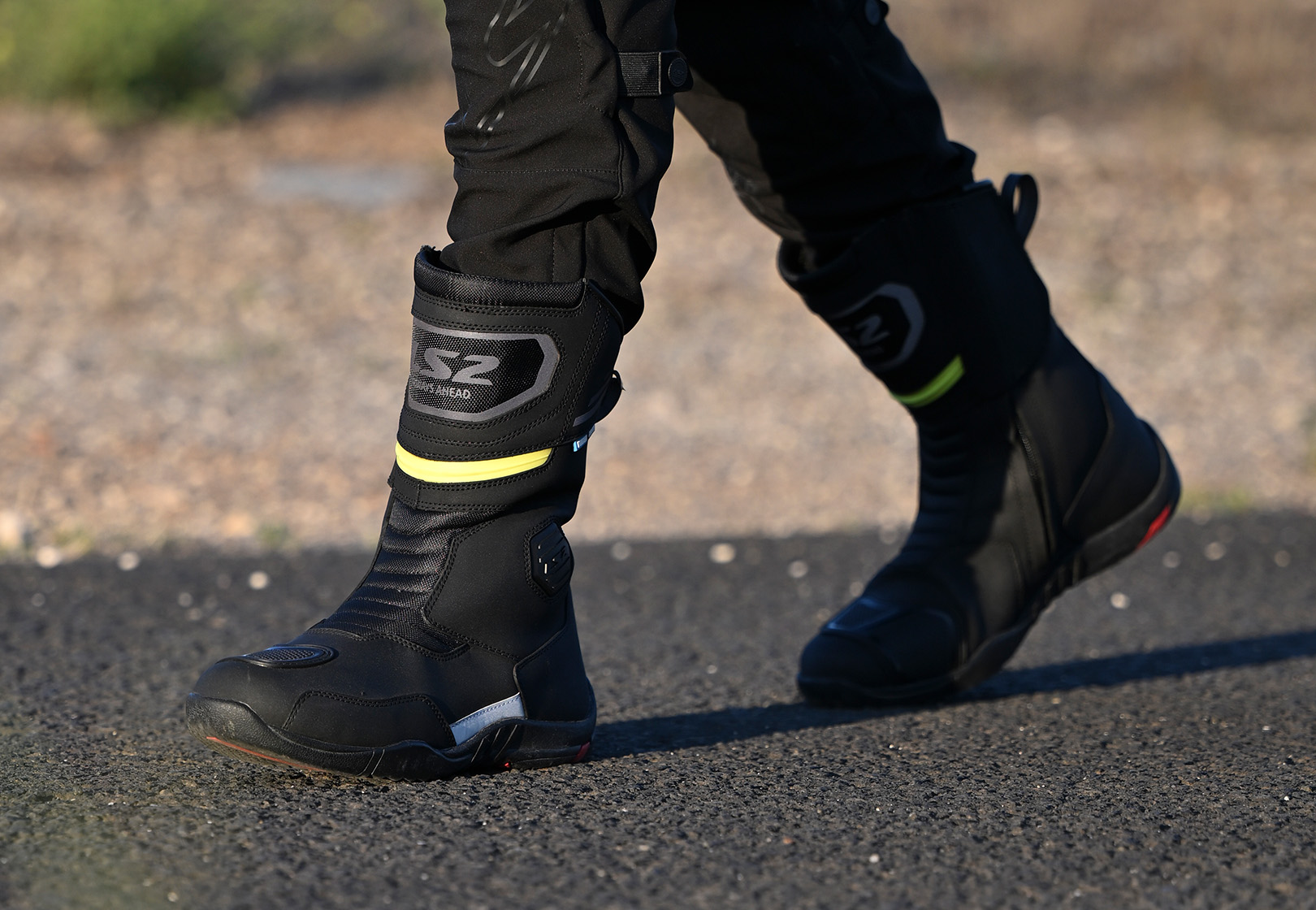 BUTY LS2 GOBY MAN WP BLACK H-V YELLOW