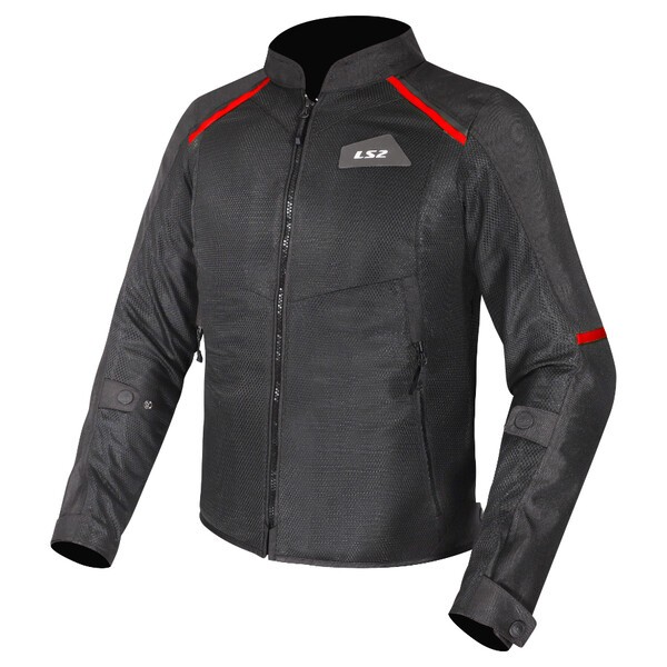 KURTKA LS2 BREEZE MAN BLACK RED
