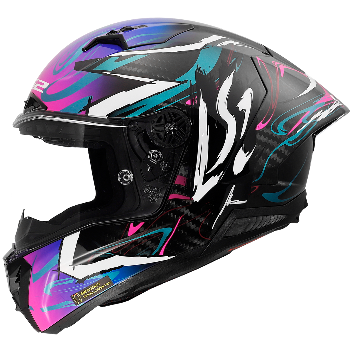 KASK LS2 FF805 THUNDER GP AERO DRIFT BLUE PUR. S