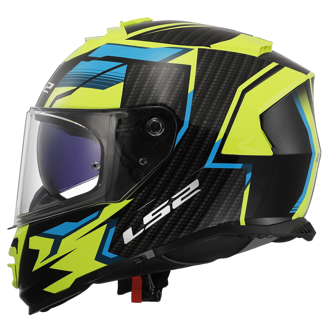 KASK LS2 FF800 STORM II TRACKER BL. H-V YEL-06