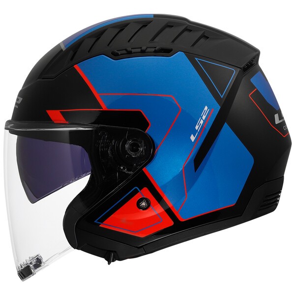 KASK LS2 OF600 COPTER II TANGO BLACK BLUE RED S