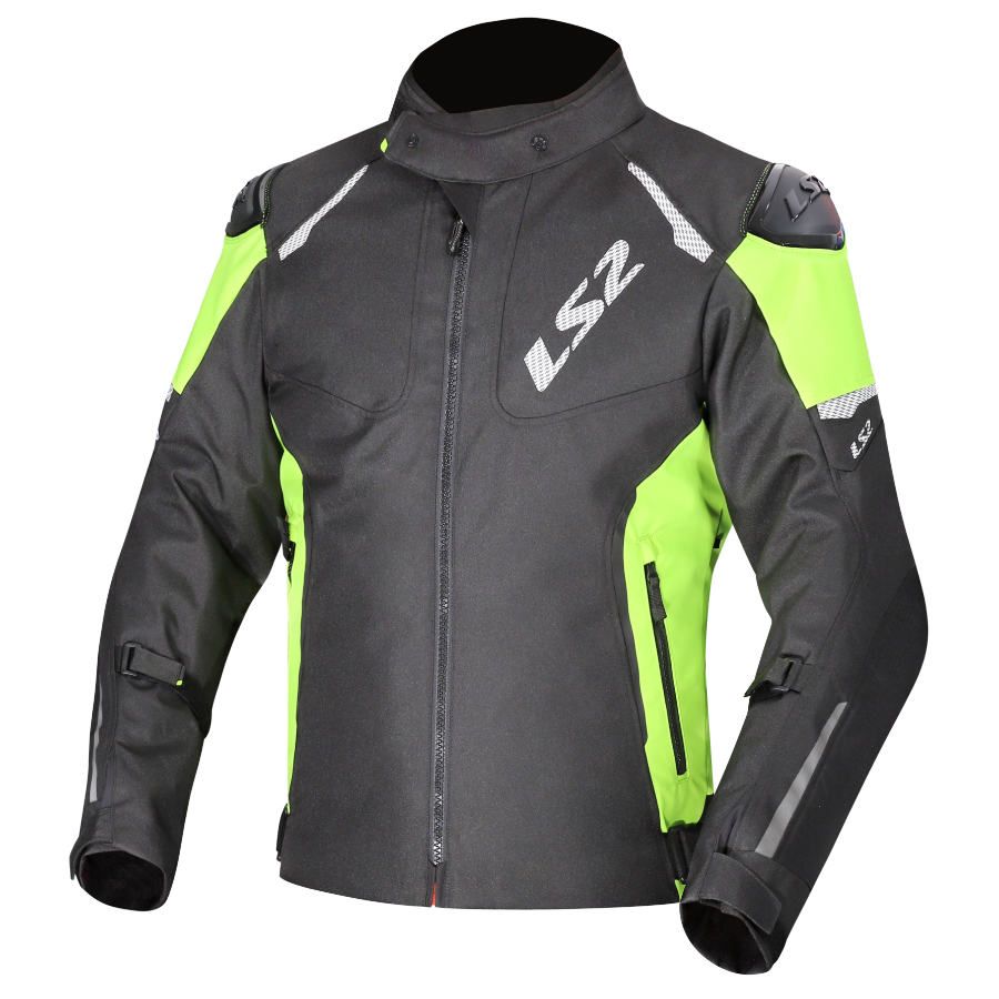 KURTKA LS2 ZOOM MAN BLACK YELLOW XL