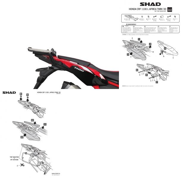 STELAŻ KUFRA TYŁ SHAD DO HONDA CRF1100