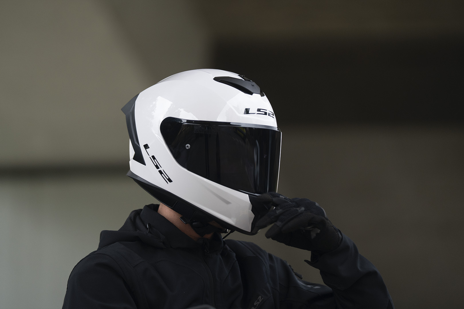 KASK LS2 FF820 RAPID III HYPER WHITE BLUE RED