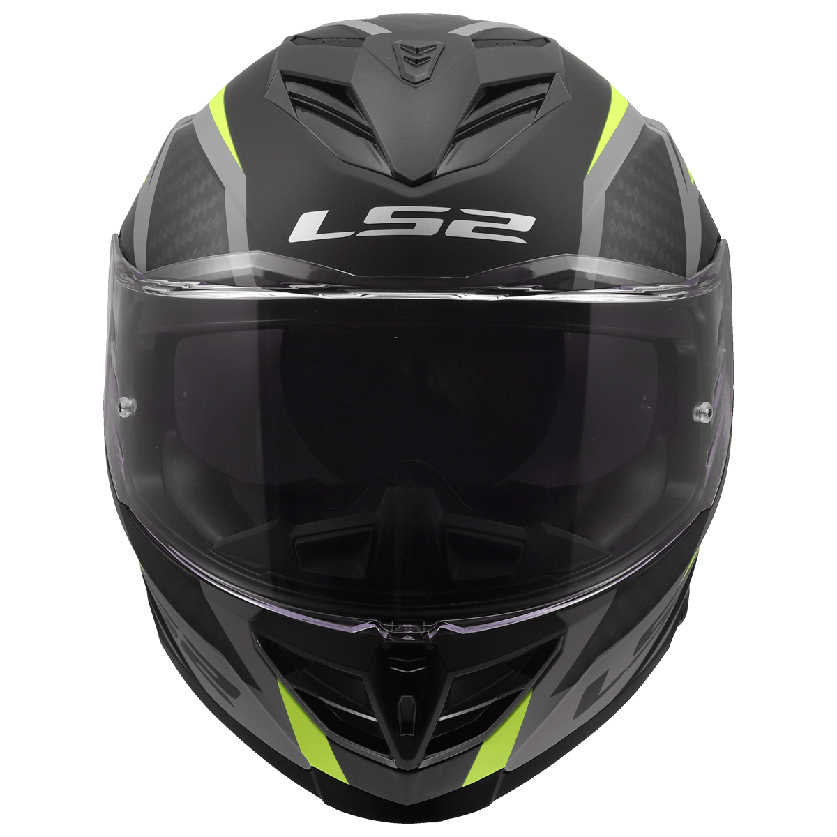 KASK LS2 FF818 STORM III DYNAMO BL.H-V YELLOW S