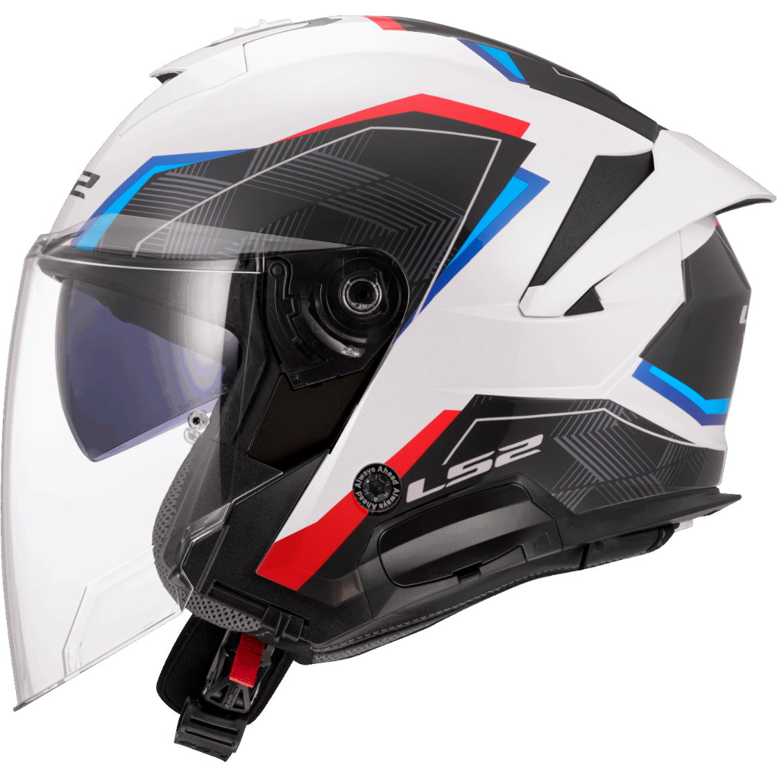 KASK LS2 OF618 VERSO II AIR WHITE BLUE RED
