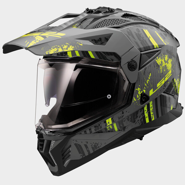 KASK LS2 MX702 PIONEER II CRAZY M. BL. H-V YEL