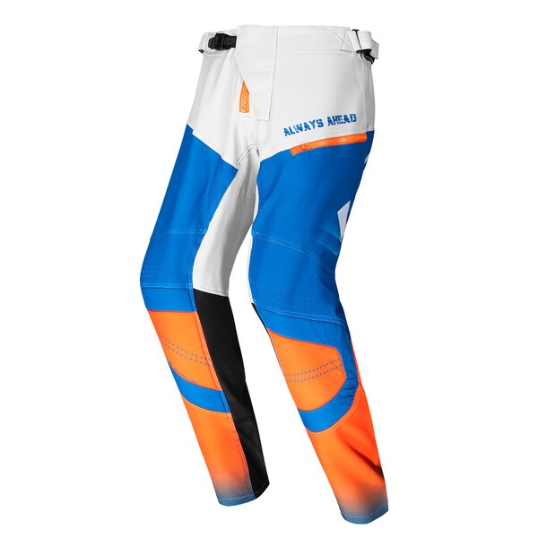 SPODNIE LS2 GRAVEL ORANGE BLUE GREY