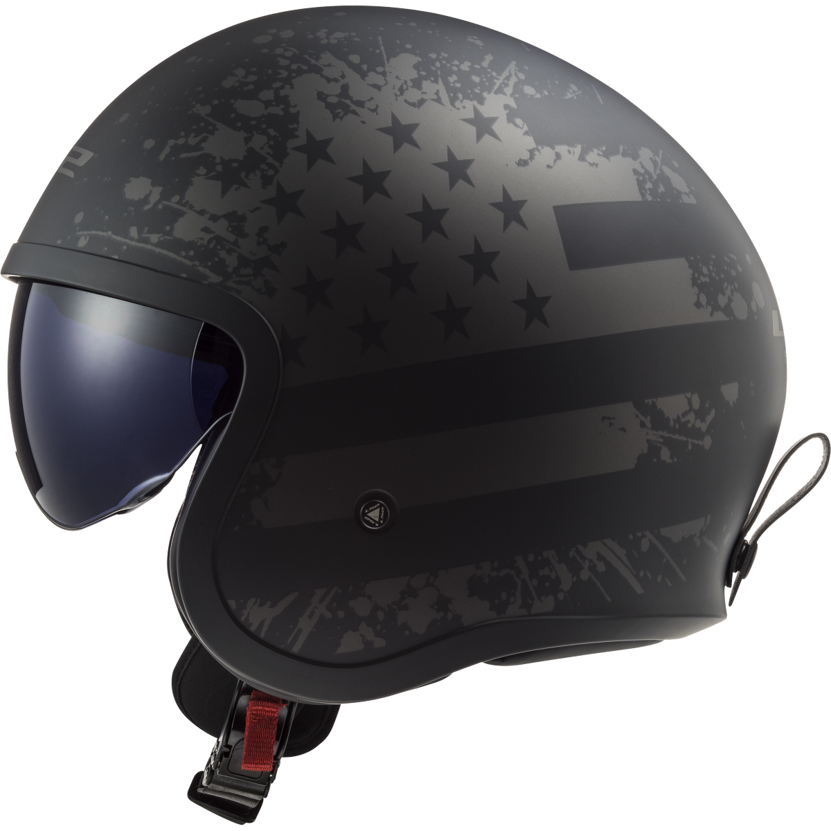 KASK LS2 OF599 SPITFIRE II MATT BLACK FLAG-06