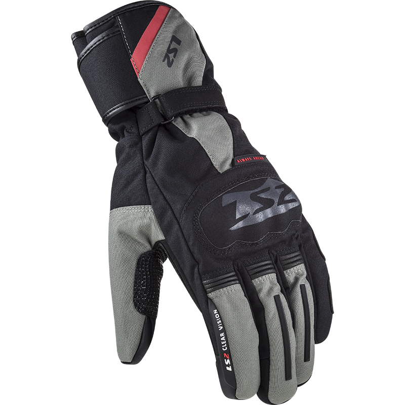 RĘKAWICE LS2 SNOW MAN BLACK GREY M