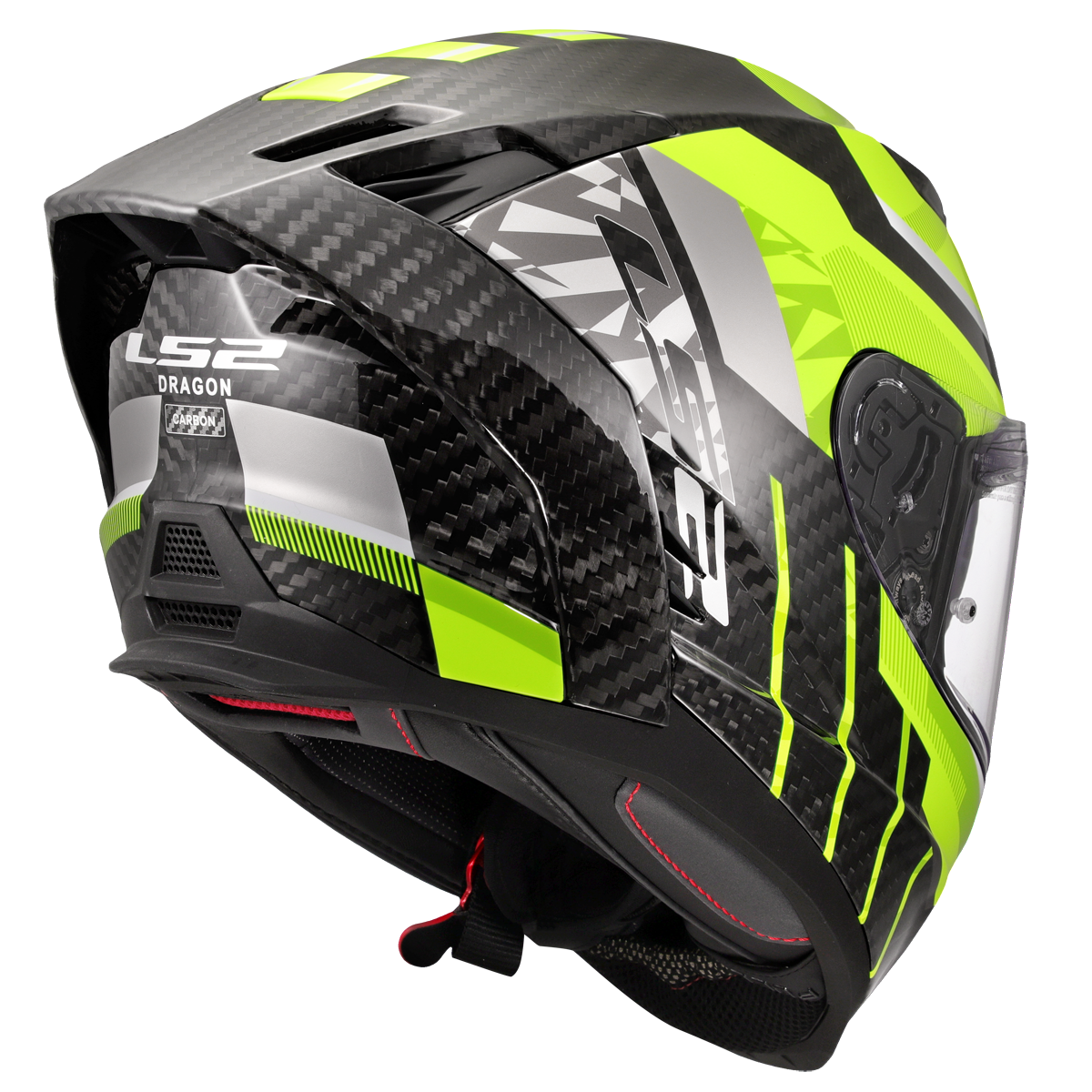 KASK LS2 FF807 DRAGON TRAX H-VIS YELLOW
