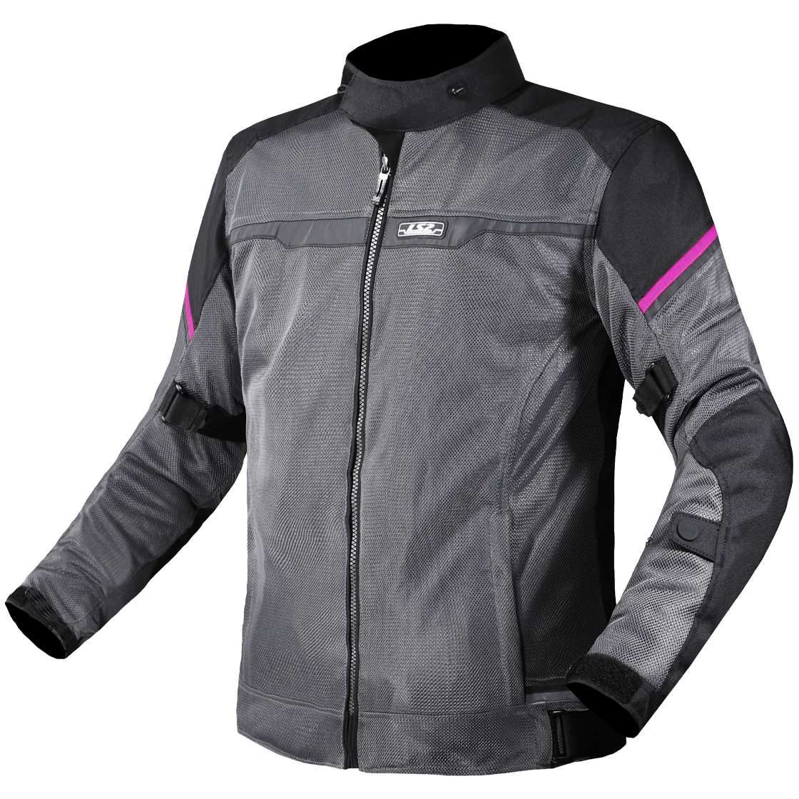 KURTKA LS2 RIVA LADY BLACK DARK GREY PINK