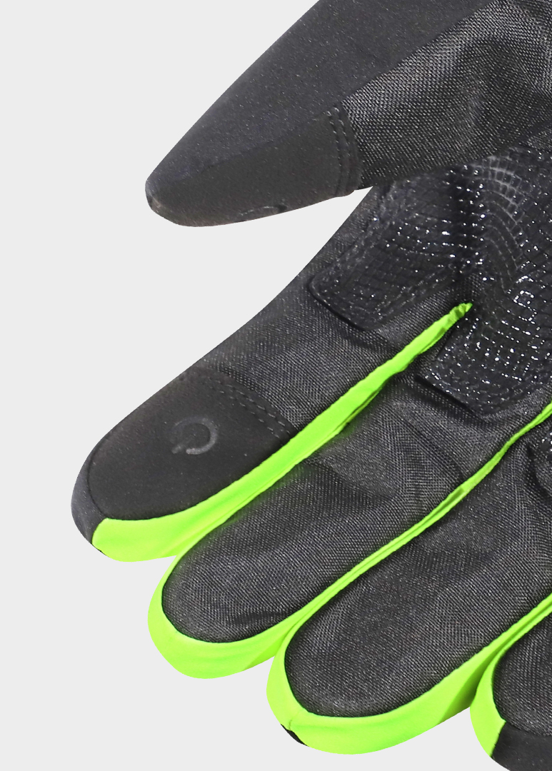 RĘKAWICE LS2 THERMORAIN BLACK H-V YELLOW XS-S
