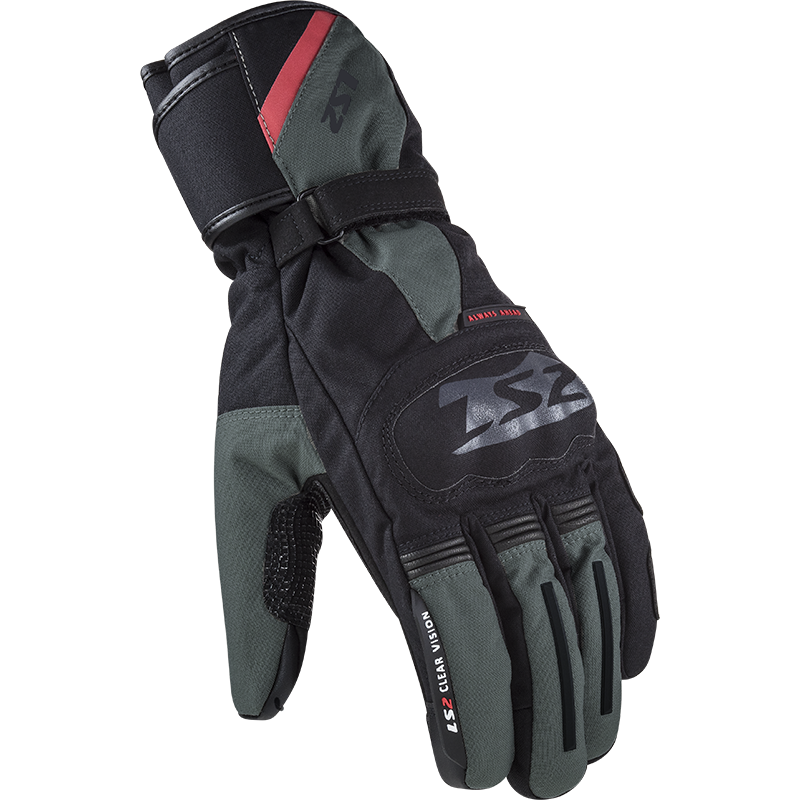 RĘKAWICE LS2 SNOW MAN BLACK GREEN L