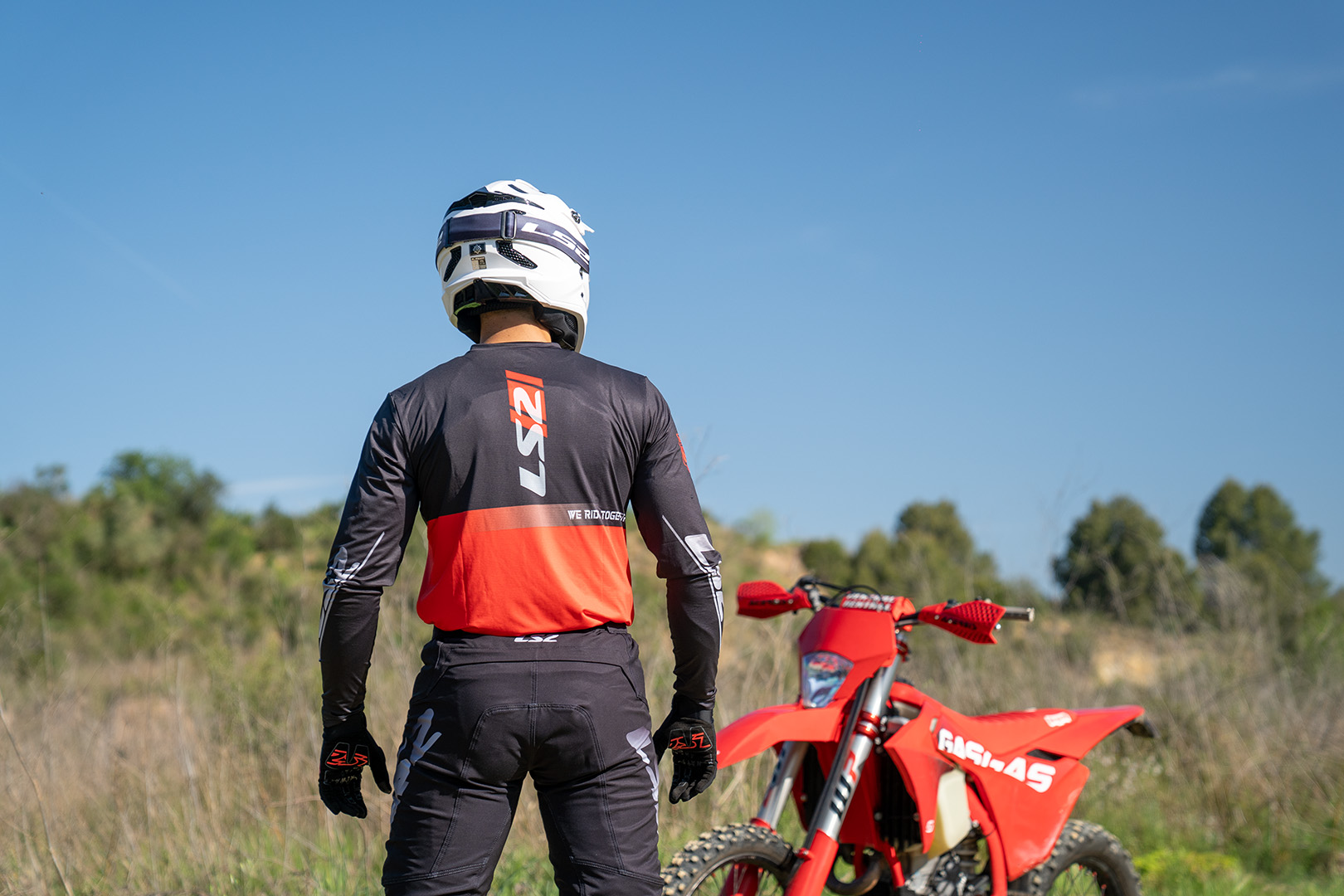 BLUZA LS2 GRAVEL BLACK RED