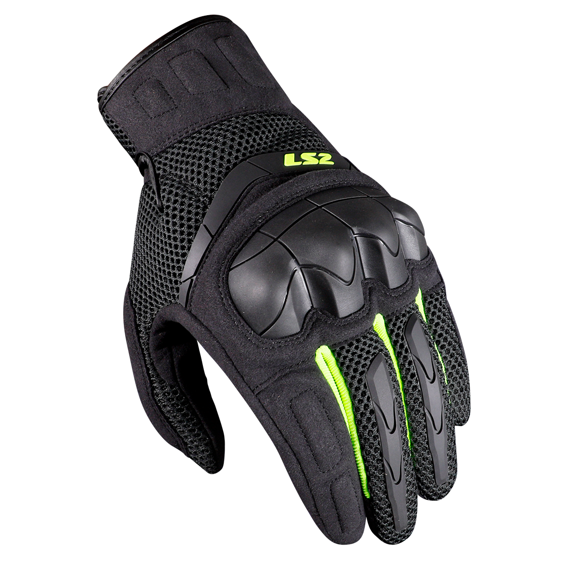 RĘKAWICE LS2 KUBRA MAN GLOVES ANTHR. H-V YEL. M