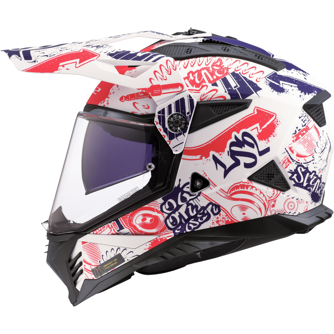 KASK LS2 MX702 PIONEER II FANTASY M.WH.R.B.-06