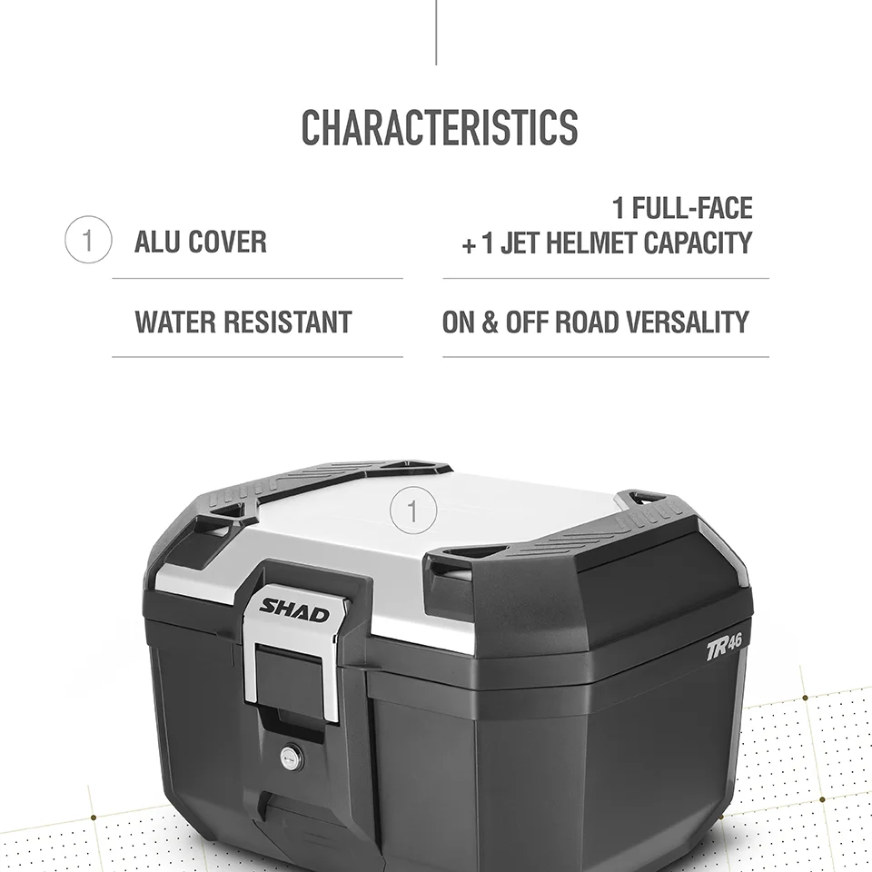 KUFER SHAD TERRA TR46 NAKŁADKA ALUMINIUM