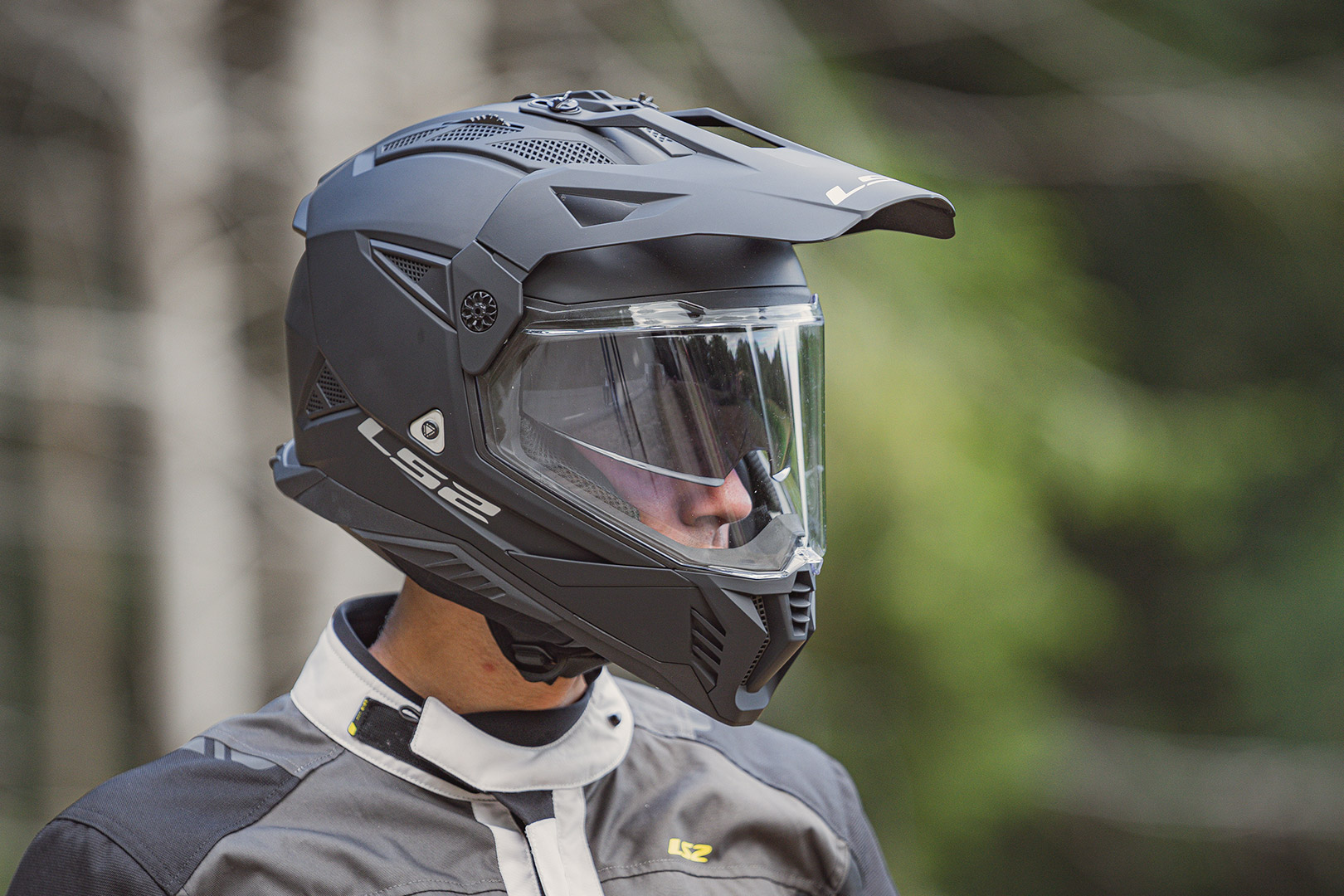 KASK LS2 MX702 PIONEER II NAMIB WHITE ORANGE