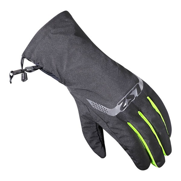 RĘKAWICE LS2 THERMORAIN BLACK H-V YELLOW XS-S
